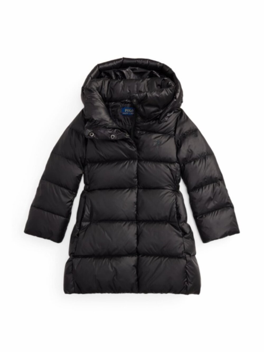 Polo Ralph Lauren Girls Long Puffer Coat Black Size 6X New Closeout Sale